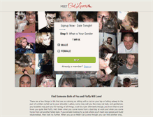 Tablet Screenshot of meetcatlovers.com
